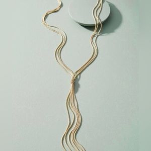 Anthropologie Golden Tassel Necklace! NWT
